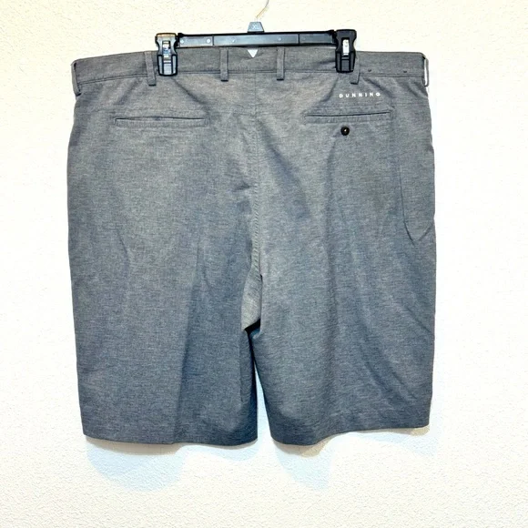 Dunning Golf Performance Gray Flat Front Shorts with Modern Classic Cut Men’s 40 - Picture 2 of 9